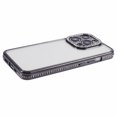 thumbnail image 5 of For iPhone 12 Pro Max Anti-Scratch Phone Case Rhinestones Decor TPU Phone Cover - Black, 5 of 5