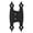 Colonial Black, variant on Amerock 3/8in (10mm) Offset Non-Self Closing Face Mount Champagne Bronze Cabinet Hinge - 1 Pair