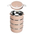 thumbnail image 1 of Thermal Lunch Box Cylinder Lunch Container, Vent Bento Box  for School for Outdoor Four Layers Nordic, 1 of 8