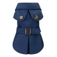 thumbnail image 3 of Pet Elegant Trench Coat, Dog British Style Clothes Warm and Stylish Jacket for Small Dogs/Cats, 3 of 6