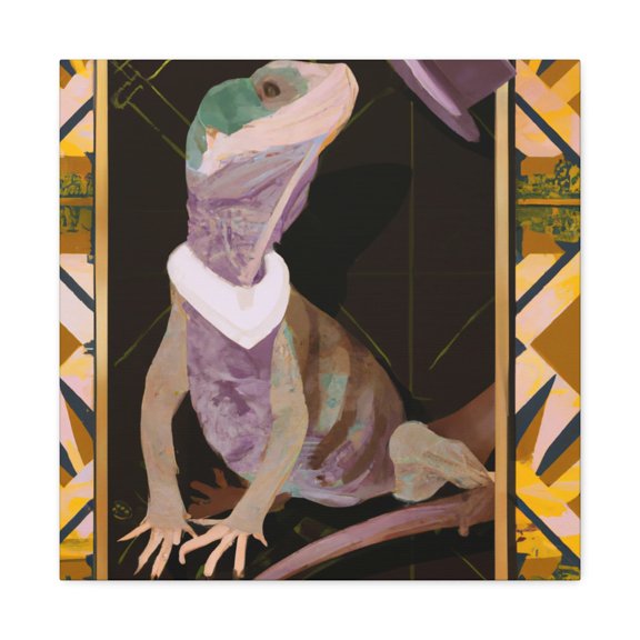 Frothy Frilled Lizard - Canvas