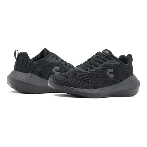 Tenis Deportivo Juvenil Spinning Training Antideslizante negro 25.5
