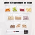thumbnail image 4 of Irishom Handheld Vacuum Sealer Machine Portable USB Charging Cordless 2-in-1 Manual Handheld Vacuum Pump with 5pcs Sous Vide Bags for Food Storage and Preservation BPA-Free, 4 of 8