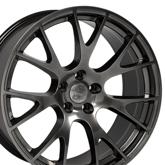 22 inch Rim fits 11-18 Dodge RAM 1500 Hellcat Hyper Black Wheel Direct Fit