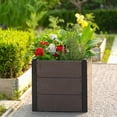 thumbnail image 5 of Elevated Wood-Look Raised Garden Bed with Wheels – Durable Composite Planter Box, Deep Root Design, Open-Bottom Drainage, Easy Assembly, Mobile Outdoor Planter for Vegetables, Herbs & Flowers, 5 of 5