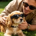 thumbnail image 2 of Gytml Dog Cat Sunglasses Uv Protection, Lightweight Adjustable Strap Pet Goggles, Windproof Eye Care Essential Outdoor Accessory For Small Medium Dogs & Cats(Black-12X3.5cm), 2 of 3