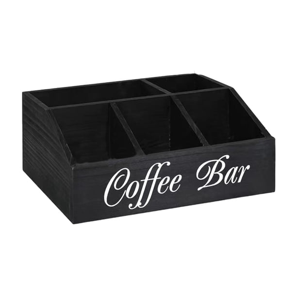 Organizador de estación de café para mostrador Organizador de accesorios de café Café y té Estilo B