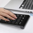 thumbnail image 4 of Inteprter Teclado negro 22 teclas MIni Numpad Teclado numérico Bluetooth Compatible con sistema Windows Android Nuevo Type2 NO2, 4 of 6