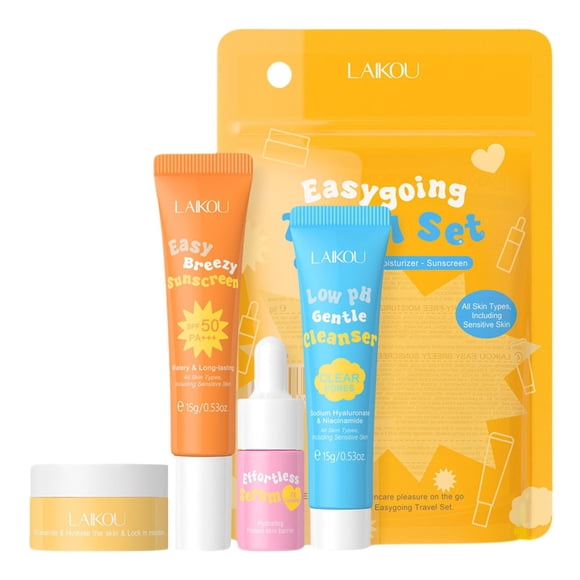Set de cuidado de la piel BSMKCL Hydrating Travel con limpiador, crema y sérum