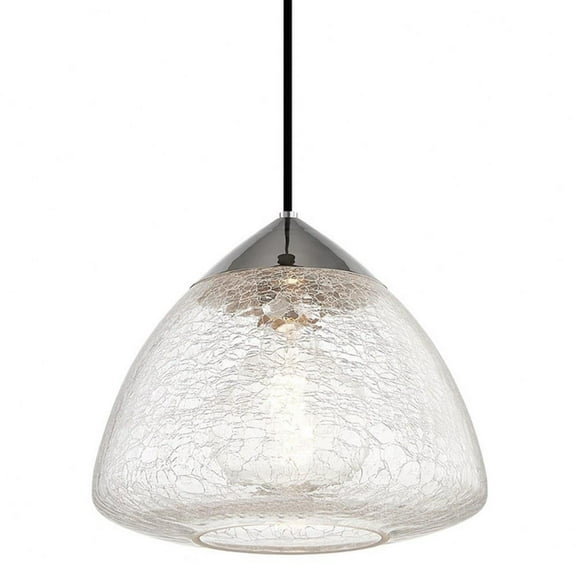 -One Light Large Pendant in Style-12 inches Wide By 10.75 inches High-Polished Nickel Finish Bailey Street Home 735-Bel-2941900