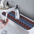 thumbnail image 7 of Sikiie Vintage Corn Pattern in Red Blue Splash Guard for Sink Faucet-1 PC Super Absorbent Fast Drying Mat Sink Gadgets-Splash Guard for Kitchen, Sink Mat, 7 of 7