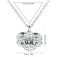 thumbnail image 5 of Carta Miembros de la familia Collar de corazón de diamante completo Accesorios de moda para mujer Wmkox8yi  sjalhkljlk1116, 5 of 5