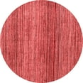 thumbnail image 1 of Ahgly Company Machine Washable Indoor Round Oriental Red Modern Area Rugs, 6' Round, 1 of 4