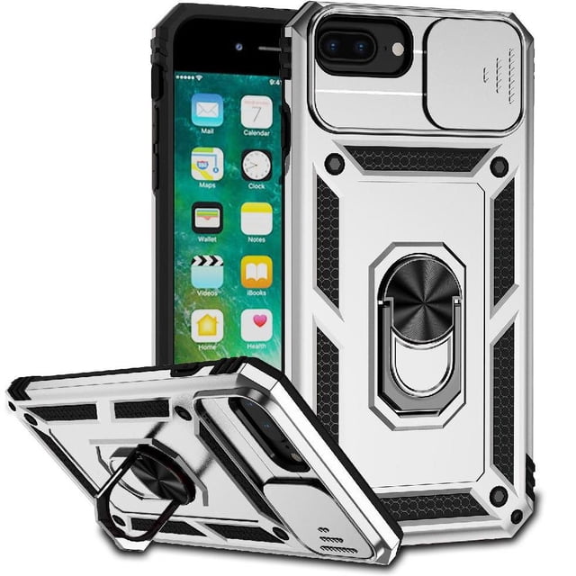 Estuche GANGXUN para iPhone 6 Plus, soporte giratorio 360°, estilo mecánico y magnético