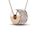 thumbnail image 7 of Cate & Chloe Anabelle 18k Rose Gold Plated Pave Pendant Necklace with Swarovski Crystals for Women, 7 of 7