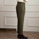 thumbnail image 4 of Puntoco Pantalones cargo de color sólido con bolsillos y cremallera, cintura elástica y largo completo para hombre, 4 of 9