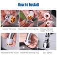thumbnail image 3 of Andoer 5PCS Adapter Kit Aerator Adapter Set Rubber Adapter Fits Most Size Water Tap, 3 of 7