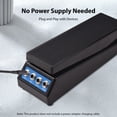 thumbnail image 2 of Zootealy Professional Guitar Volume Pedal with Anti-Slip Design, Plastic Material, 6.35mm Input/Output, Single/Double Channel - Black, 2 of 7
