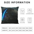 thumbnail image 6 of Acheng Double Sides Print Pillow Cover 2 Pcs,Modern Abstract Art Black Throw Pillow Case Cover for Sofa Couch,Neon Hexagon Blue Lines Geometric Cushion Cover Room Decor White, 6 of 6