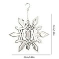 thumbnail image 2 of Memorial Wind Chimes Memorial Wind Chimes,Christmas Snowflake Shape Three-dimensional Rotating Wind Chime Suitable For Holiday Decorations And Gifts, 2 of 4