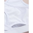 thumbnail image 5 of renvena Kids Girls Active Gym Fitness Sportswear Yoga Bra Top Criss Cross Back Dancewear Size 4-16 White 10, 5 of 7