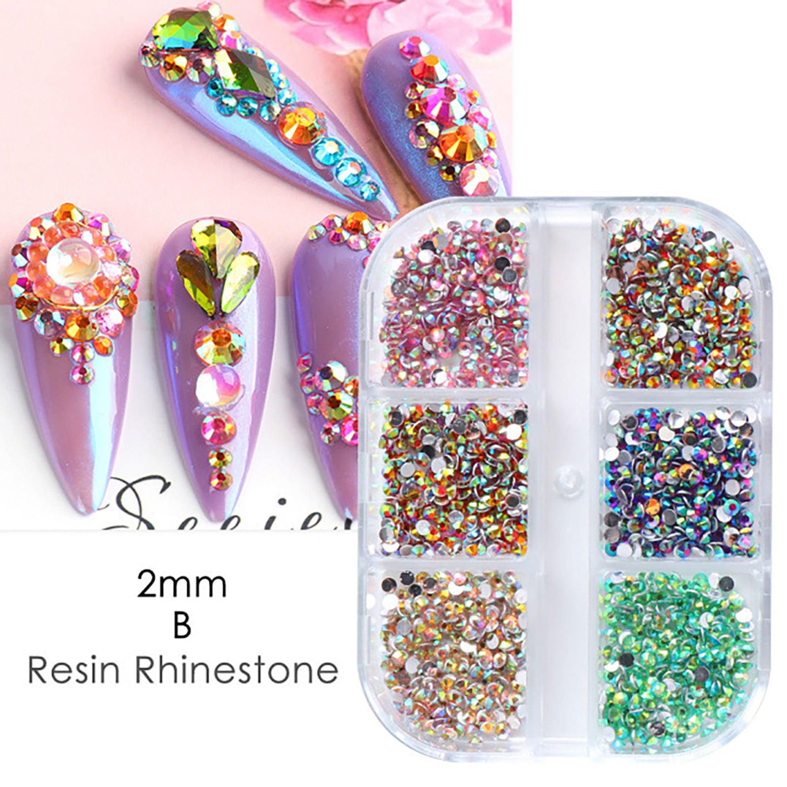 Glue Fix Crystal Flatback Rhinestones Glass Diamantes For Nail Art Crafts  Decorations - Walmart.com