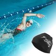 thumbnail image 2 of Unique Bargains 1 Pc Elasticity Swim Cap 5.91"x9.25" White Black, 2 of 6