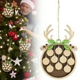 thumbnail image 2 of JTWEEN Christmas Blank DIY Hanging Wooden,Ornament Wooden Christmas Tree Ornament with Rope for Christmas Birthday Home Decor Gift Personalized, 2 of 9