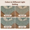 thumbnail image 7 of Design&I 9'x12' Washable Area Rug Snag-Free Turtle Vintage Nautical Wave Frame Motif Starfish Border Ocean Flowing Dynamic for Dining Room, Basement, Large Office, 7 of 7
