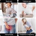 thumbnail image 4 of Donut Pillow Seat Cushion for Tailbone Pain Relief and Hemorrhoids, Home Office Chair Cushion for Long Sitting Work, Memory Foam Car Seat Cushions for Driving Butt Pain & Postpartum Pregnancy, 4 of 6
