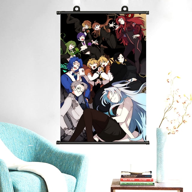 Lienzo para pared, póster, póster, Librarys Of Ruinas Anime