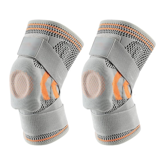 MOMOJIA Patella Knee Brace with Metal Spring Stabilizers Adjustable Elastic Knee Support