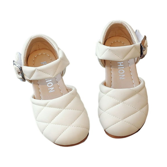 NAFUU Girls Sandals Solid Color Summer Kids Beach Shoes With Soft Sole Comfort Lightweight Breathable Outdoor Play Sandals For Toddler Girls Sizes 12-18 Months
