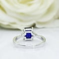 thumbnail image 6 of HeartsAndYou 2ct Natural Blue Sapphire & Diamond Ring Petite 100% REAL 14k SOLID White Gold, 6 of 9