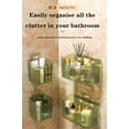 thumbnail image 4 of Under 10 Rack Kitchen Storage Basket No Punch Wall Hanging Shower Bag Stackable Transparent Plastic Makeup Storage Box Sticky Hanging Box Suitable for Bathroom Kitchen Cabinets, 4 of 9