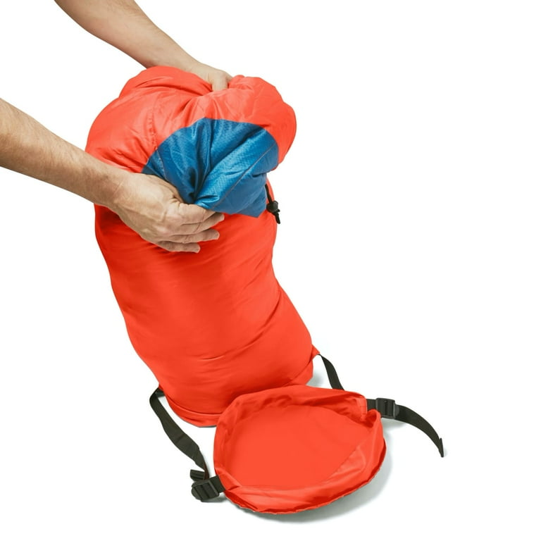 Coleman Kompact 25-Degree Mummy Adult Sleeping Bag, Tiger Lily, 32