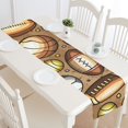 thumbnail image 4 of MKHERT Hand Drawn Sport Design Table Runner for Kitchen Wedding Party Home Decor 14x72 inch, 4 of 4