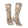 thumbnail image 5 of Uemuo Floral Paisley Pattern Women's Crew Socks, Soft Durable Breathable Moisture-Wicking with Odor Control Cotton socks, 5 of 9