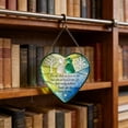 thumbnail image 4 of Two Dimensional Sea Glass Heart Friendship Keepsake, Translucent Light Catching Ornament, Thoughtful Gift For Loved Ones, Desk Shelf Or Table Display, Durable Coastal Style Home Decor Accent Piece, 4 of 7