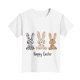 thumbnail image 4 of Blusas y camisas de manga corta con cuello redondo Camiseta estampada de manga corta de Pascua para niños Cuello redondo Manga corta Casual Versátil Para niñas Niños Top de poliéster, 4 of 5