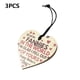 thumbnail image 4 of Ornamento colgante en forma de corazón Durable Mamá Regalos de hijas Letras de madera Accesorios para automóviles Decoración para uso doméstico DIY 3 Pack Inevent HA011707-03, 4 of 7