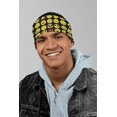 thumbnail image 2 of Motique Accessories Cotton Print Bandana -  Black Emoji, 2 of 4