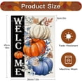 thumbnail image 3 of Fall Pumpkin Welcome Garden Flag 12x18 Inch Double Sided, Thanksgiving Seasonal Outdoor Autumn Harvest Flag for Yard Farmhouse Holiday Decoration, 3 of 6
