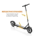 thumbnail image 4 of Waterproof Pvc Reflective Stickers for MAX G30 Kickscooter Foldable Stickers(White White Yellow), 4 of 7