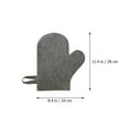 thumbnail image 2 of Minkissy 4Pcs Japanese Exfoliating Towel Sauna Mittens Grey Felt for Sauna Use, 2 of 8