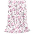 thumbnail image 2 of Honeii Rose Flowers Print Fleece Blanket - Throw Blanket for Bed, Sofa, Couch, Camping, and Travel , Microplush Ultra Soft Warm Blanket-60"x50", 2 of 7