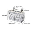 thumbnail image 2 of Jierger Bedside Caddy Hanging Bed Organizer Storage Bag Pocket for Bunk and Hospital Beds, College Dorm Rooms Baby Bed Rails, Camp 4 Pockets, 2 of 4