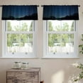 thumbnail image 2 of LALILO Kitchen Curtain Valance Beautiful Night Sky Milky Way Rod Pocket Window Curtain 52"x 18" Set of 2, 2 of 7