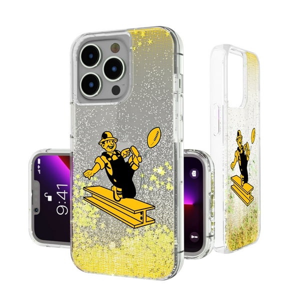 Pittsburgh Steelers Linen Logo iPhone Glitter Case