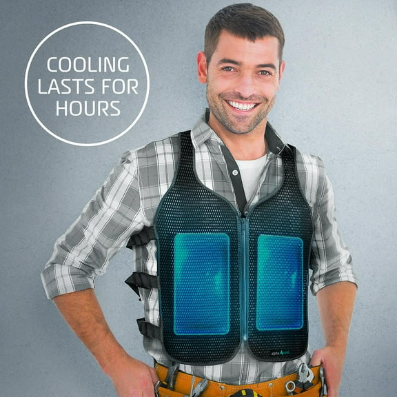 Alphacool Front Zipper Mesh, Cooling Ice Vest (Men's)